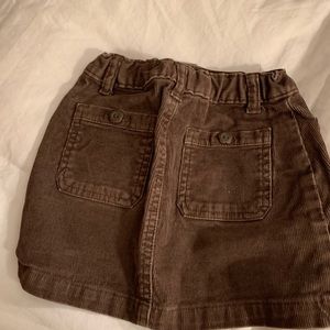 Old navy brown chord skirt